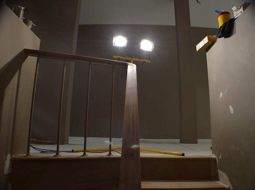 Staircase and structure during the fit-out