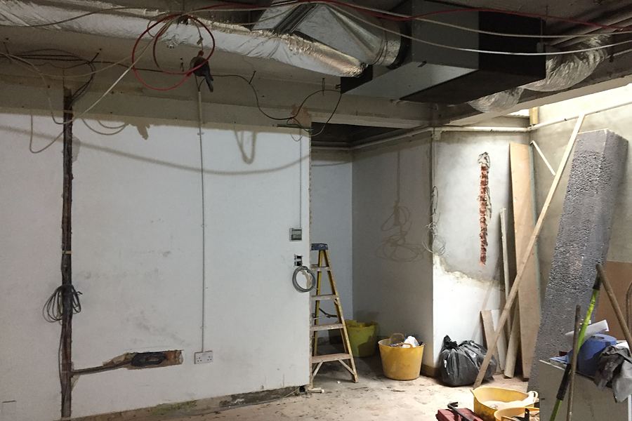 Strip-out and structural works at the Fitzrovia showroom