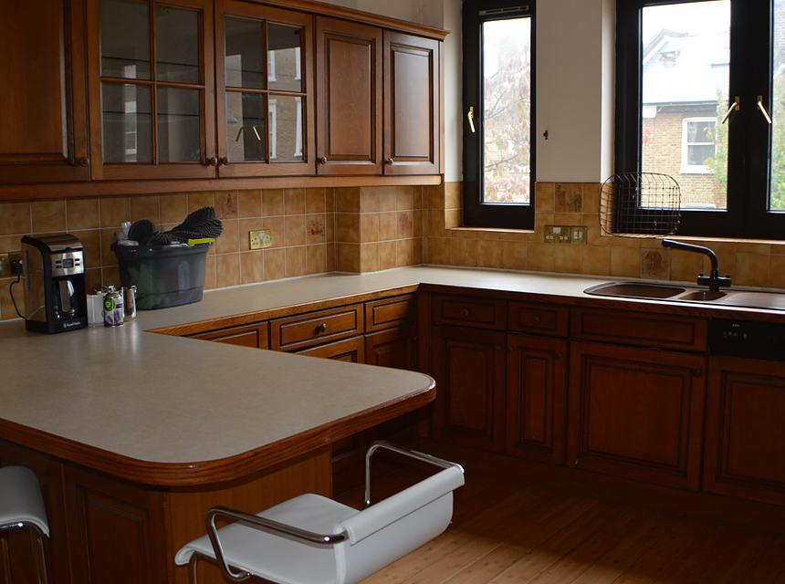 The original first floor kitchen before the works
