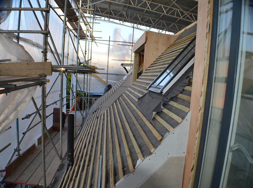 New dormer and rooflights taking shape