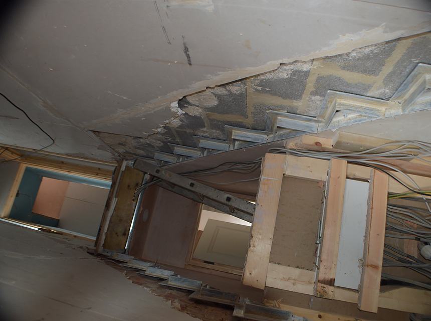 Roof structure altered for the loft conversion