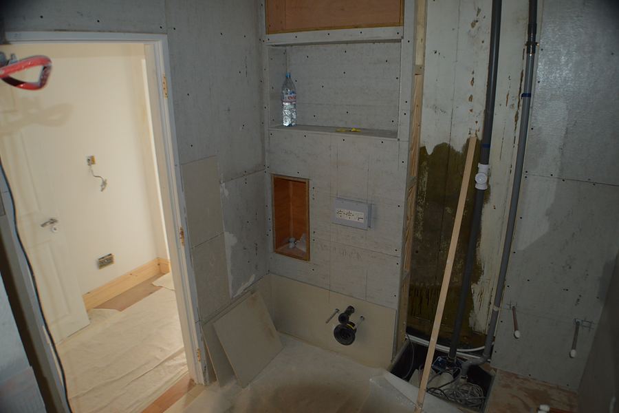 Second fix and finishing during the apartment refurbishment