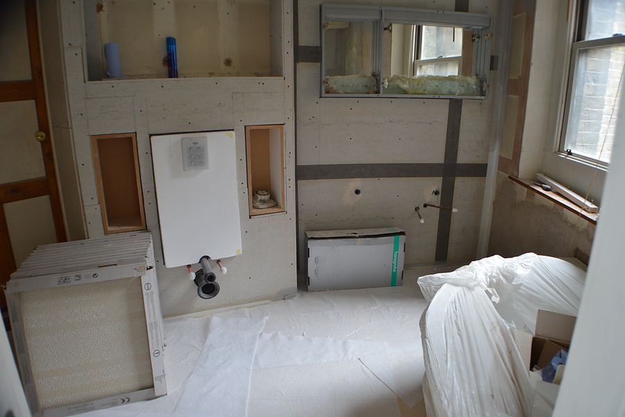 Second fix and finishing during the apartment refurbishment
