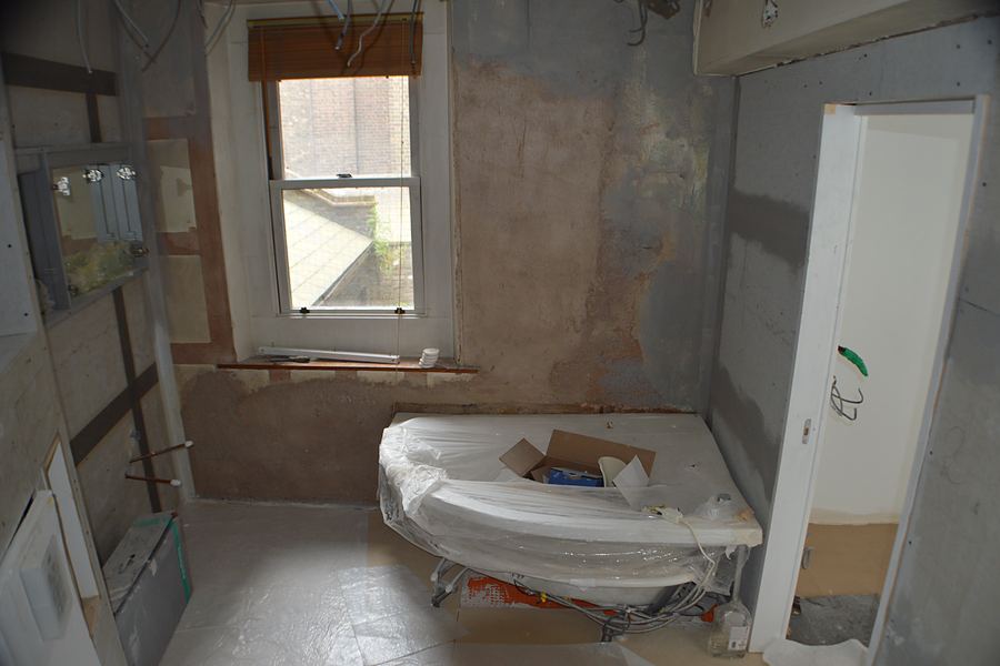 Second fix and finishing during the apartment refurbishment