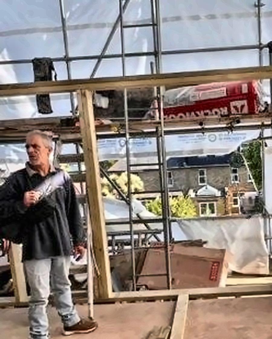 Emanuel Franco on site in West London