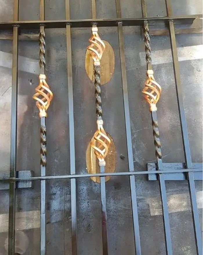 Restored decorative ironwork